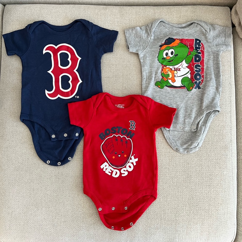 COPY - Boston Red Sox Baby Bodysuit Set 3-6 Months